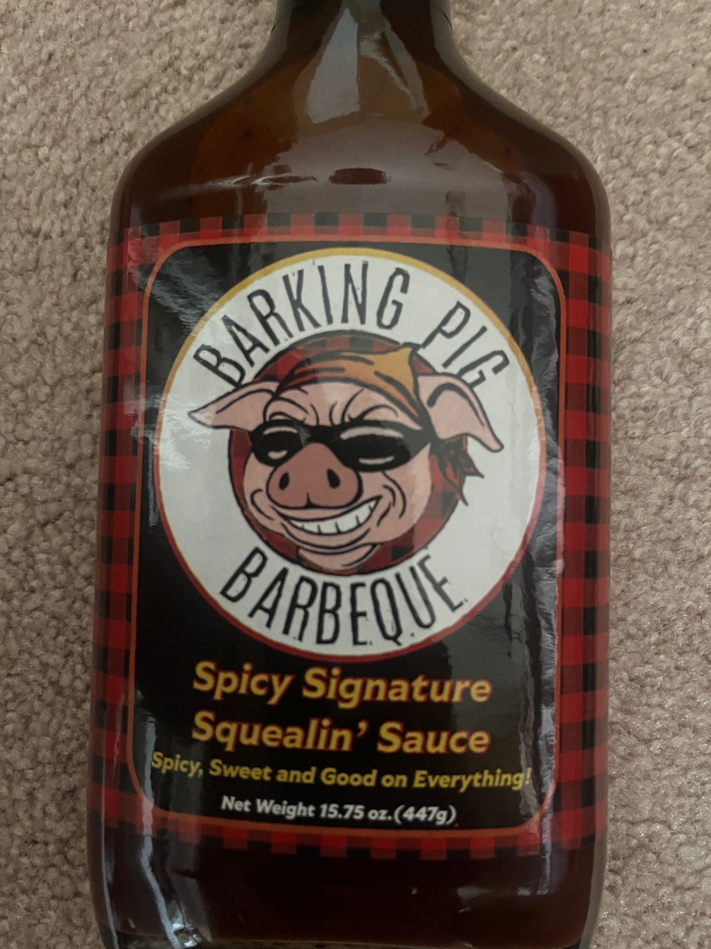 Barking Pig spicy signature Squelin’ Sauce