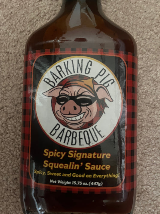 Barking Pig spicy signature Squelin’ Sauce