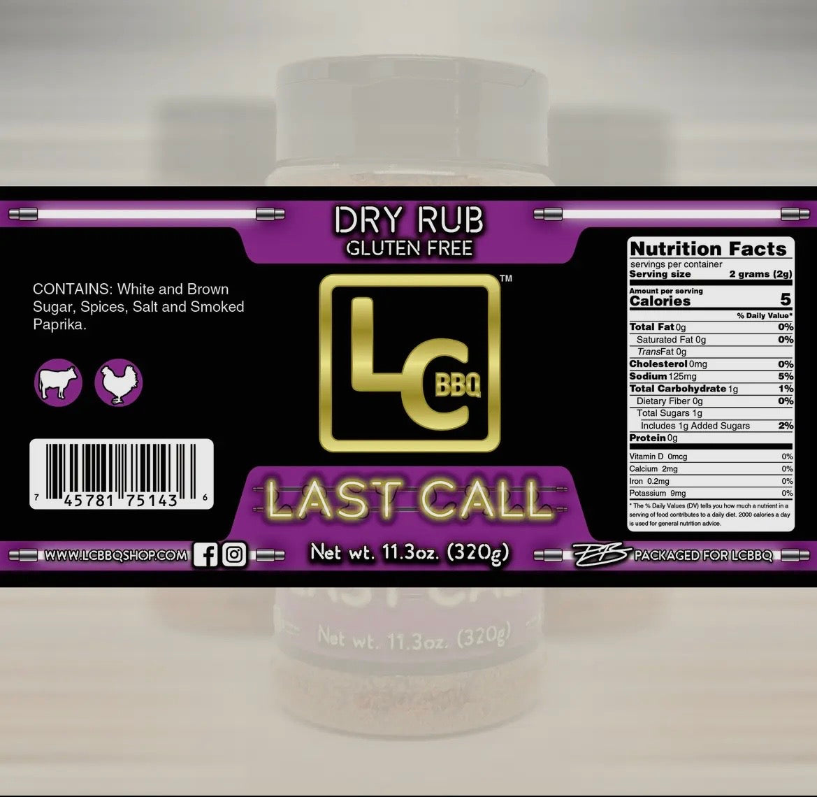 LC BBQ Last Call - 11.3 oz Shaker