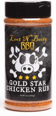 Lootin Booty Gold Star Chicken Rub