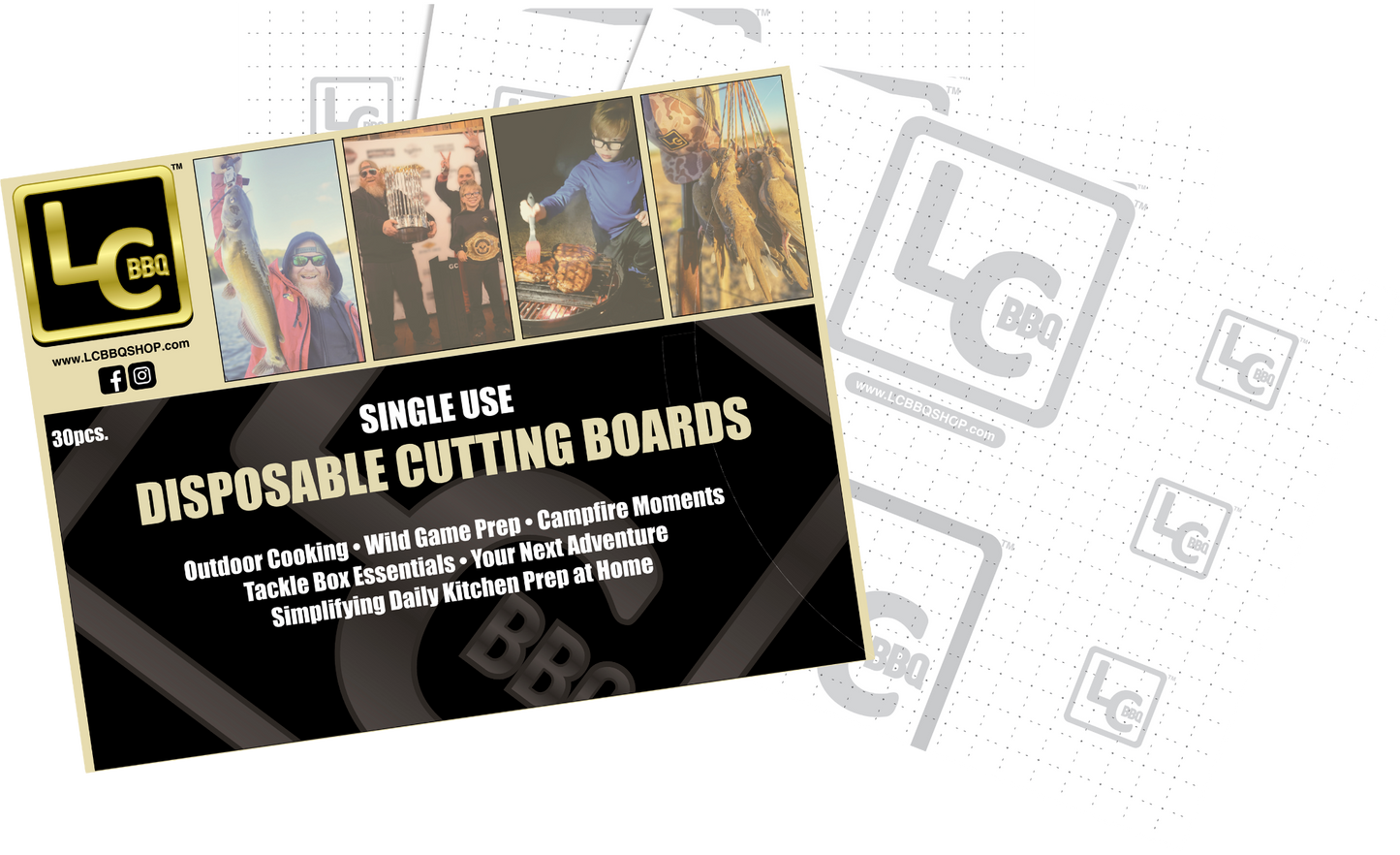 LC BBQ - Disposable Cutting Boards - 18"x24"